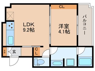 ア－バネックス北堀江の物件間取画像